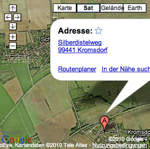 Anfahrt auf Google Maps